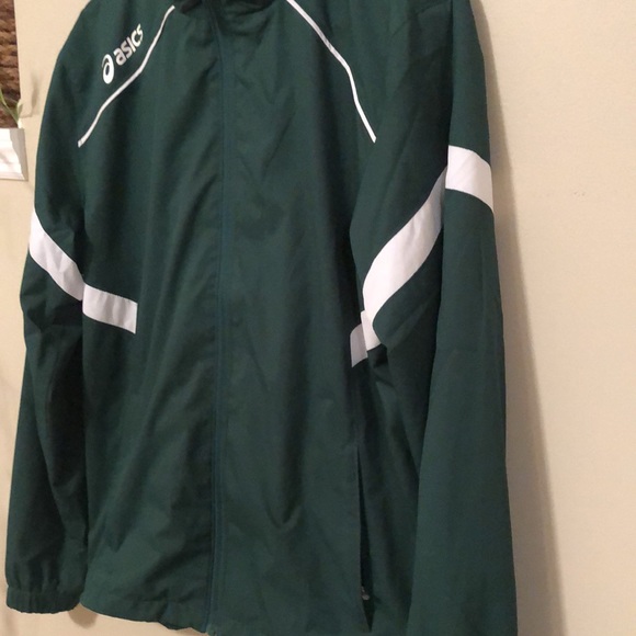 Asics Surge men's green warm up jacket - Picture 2 of 3